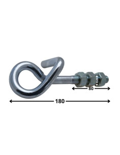 Hook SWING +3 Nut Zinc Plated M12X180 2