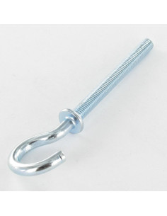 Hook Machine With Collar M5X50 Zinc Plated