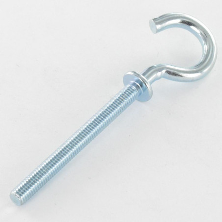 1 x Hook Machine With Collar M5X50 Zinc Plated