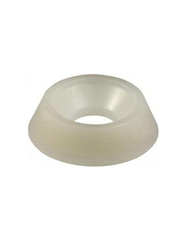 1 x Cup Washer: white nylon M5