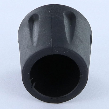 1 x Round tip enveloping vulcanized rubber Black Linch Pin Tube 18 to 19