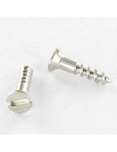 Wood Screw Countersunk Head Slotted 2X10 Nickel Plated...