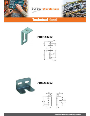 1 x Bracket ADJUSTABLE 26X26X40 3 Hole Zinc Plated