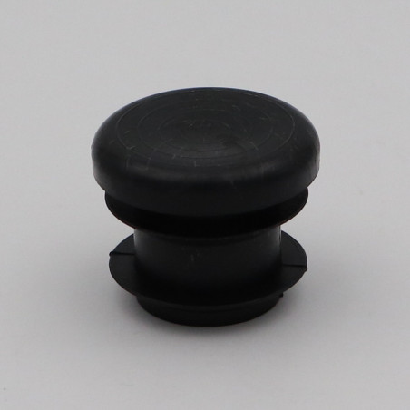 1 x Round tube plug Diameter External 30 Internal 26-28 Black Polyethylene