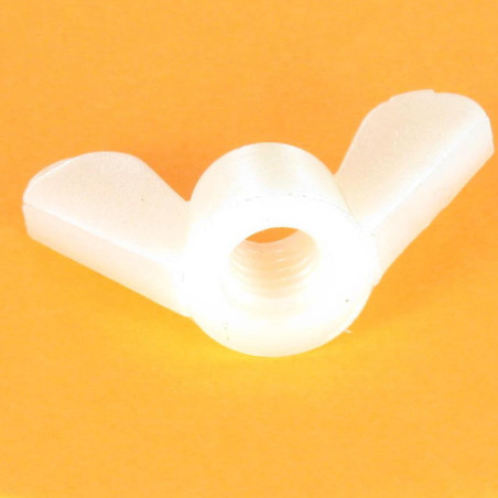 1 x Wing nut natural nylon M10