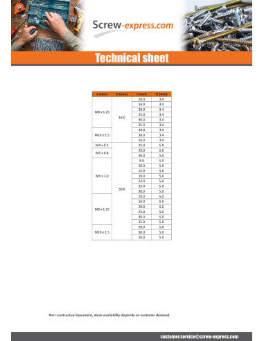 1 x Machine Screw Nylon Pan Head Knurlled M6X10...