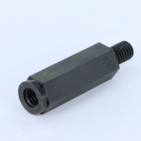 1 x Coupling Nut Hexagonal Male/Female M4X20 Hexagon Socket 7 MALE 8MM Nylon