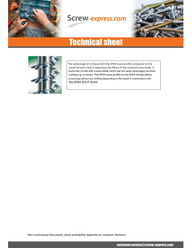 1 x Screw Spax Round Head Pozi 2 5X20 Wirox