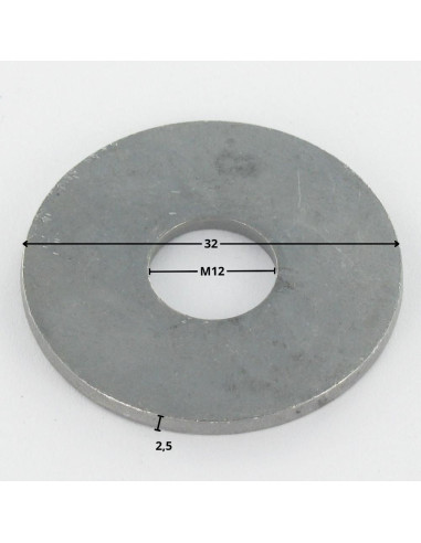 1 x Washer Flat M12X32X2.5 L Hot Dip Galvanized