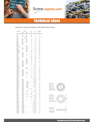 1 x Washer NORD-LOCK ® Steel DELTA PROTECT M5...