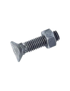 Bolt With Nut TOCC t te oval square collar Class 8.8 Zinc...