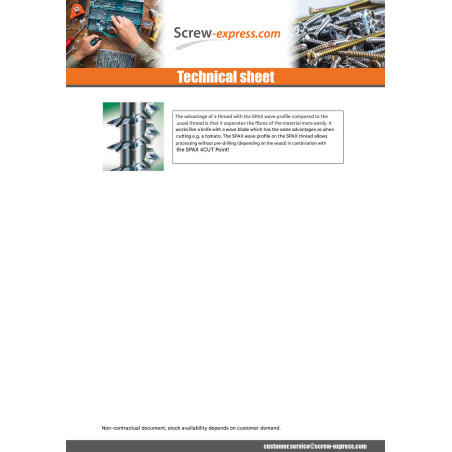 1 x Screw Spax Round Head Pozi 2 4X16 Wirox