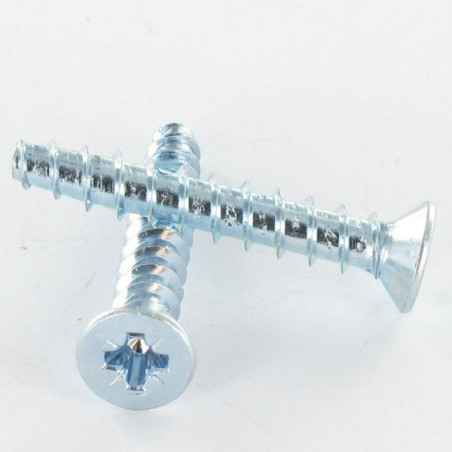 1 x Screw For Plastic TRILOBE Countersunk Head Pozi 3X8 FILLET45 Zinc Plated micro screw