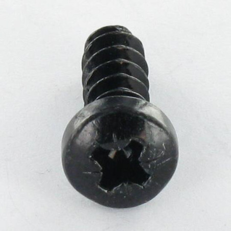 1 x Screw For Plastic Cylindrical Button Head Pozi PZ2 5X16 Black Zinc Plated