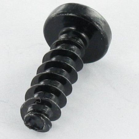 1 x Screw Plastic Cylindrical Button Head Pozi 2 5X16 Black Zinc Plated