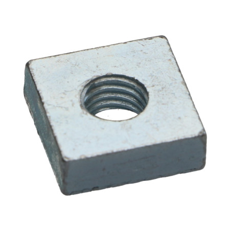 1 x Square Nut M8 17X17X6 Zinc Plated