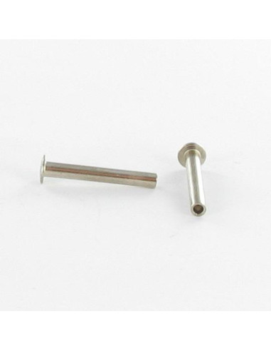 1 x Rivet FORES Nickel Plated Cheese Head 6X20