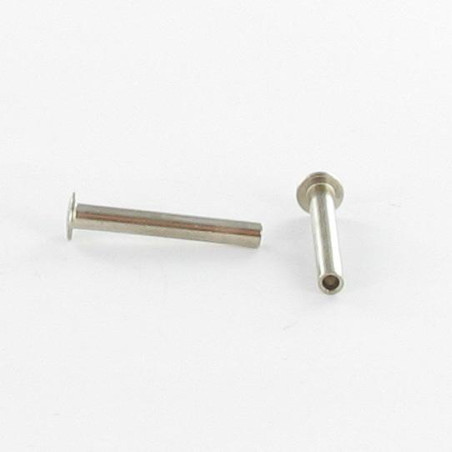 1 x Rivet FORES Nickel Plated Cheese Head 6X20