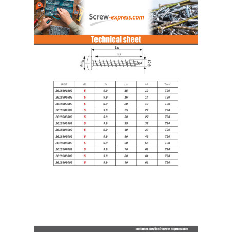 1 x Spax Wood Screw Round Head T-STAR+ T20 Wirox 5X80 Thread Length: 61