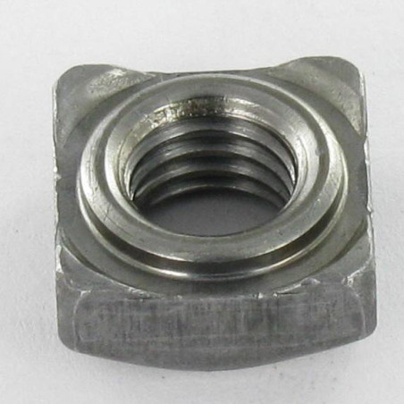 1 x Square Nut Welding Collar M10 17X17X8 Steel