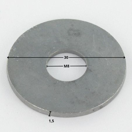 1 x Washer Flat M8X30X1.5 LL Hot Dip Galvanized