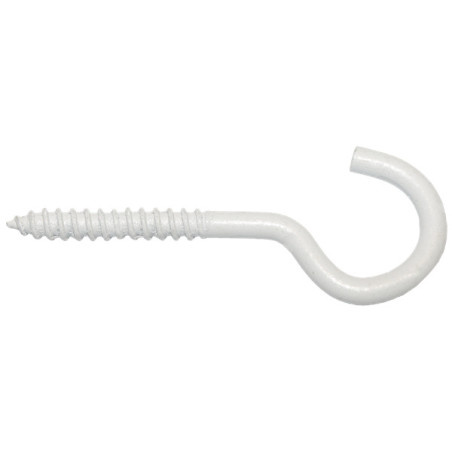 1 x Hook CUPBOARD 3.5X20 Thread Length: 13 Total Lengh 40EPOXY White