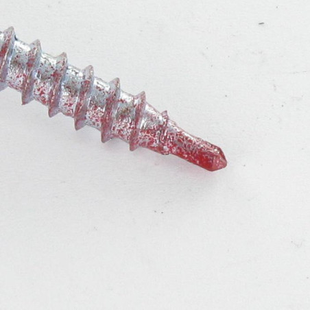 1 x Self Drilling Hexagonal Head 4.8X35 Neoprene Bonded Sealing Washer Epdm Zinc Plated Ral3002/Carmine Red