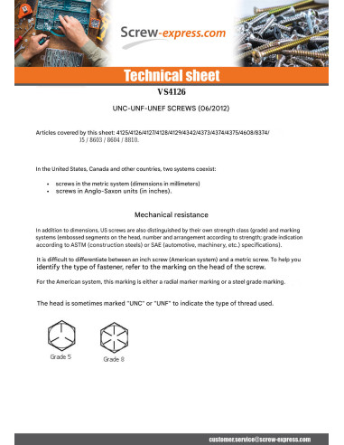 1 x Machine Screw Hexagonal Head 1/4X 1/2 Unc...