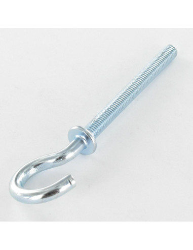 1 x Hook Machine With Collar M4X40 Zinc Plated