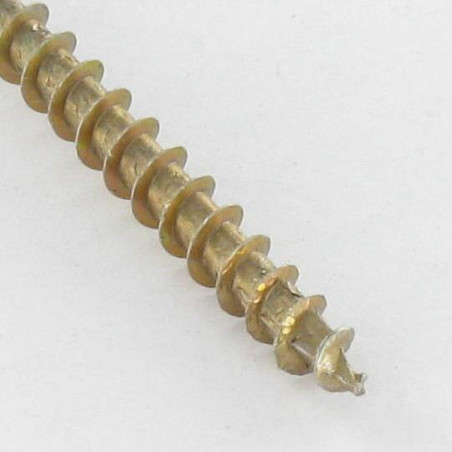 1 x Screw Spax Countersunk Head Pozi PZ3 6X80 Head Diameter: 11.6 Full Thread Yellow Zinc