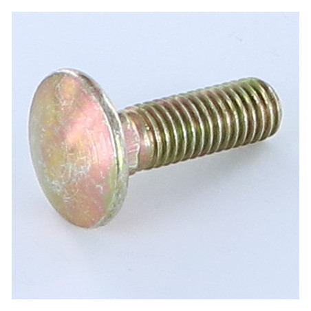 1 x Carriage Bolt M5X22 Full Thread COLCAR 6 Yellow Zinc