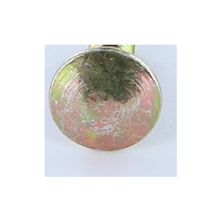 1 x Carriage Bolt M5X22 Full Thread Square Neck Carriage 6 Yellow Zinc