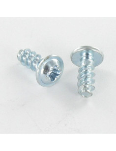 Screw For Plastic Mushroom Pozi PZ2 4X12 Zinc Plated