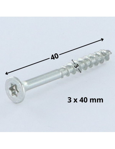 1 x Screw Spax Countersunk Head T10 3X40 Thread...