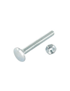 Bolt With Nut Carriage Bolt M12X140 Full Thread Zinc Plated