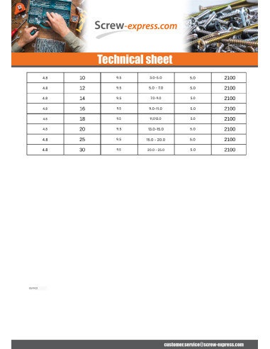 1 x Rivet alu 4.8X20 Thickness Of Panel 13 to...