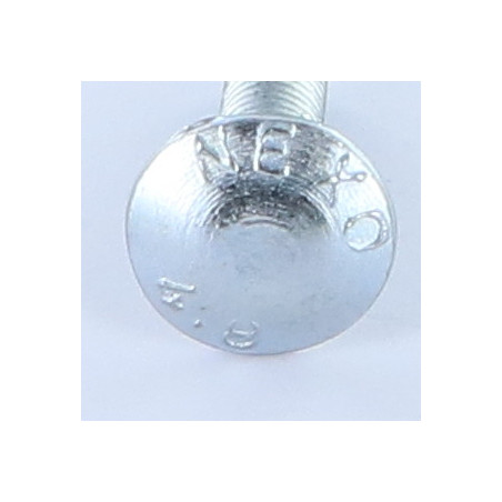 1 x Carriage Bolt M8X30 Thread Length: 22 Partial Thread Zinc Plated