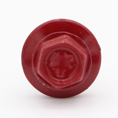 1 x Self Drilling Hexagonal Head 6.3X80 Neoprene Bonded Sealing Washer Epdm Zinc Plated Ral8014/Sepia Brown