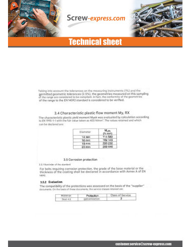 1 x Bolt With Nut Carpenter M20X140 Square Head...
