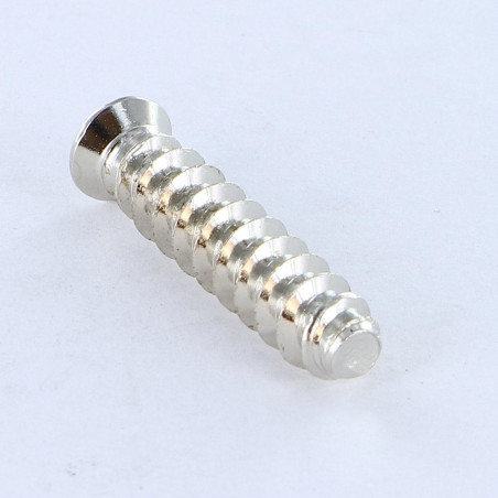 1 x Euro screw Countersunk Head Pozi 6.3X27 Head Diameter: 7.5 Nickel Plated