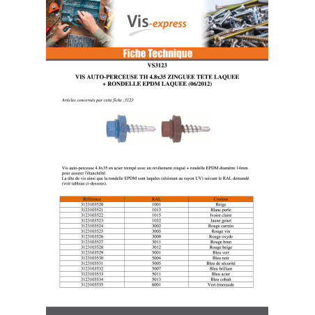 1 x Self Drilling Hexagonal Head 6.3X80 Neoprene Bonded Sealing Washer Epdm Zinc Plated Ral8014/Sepia Brown