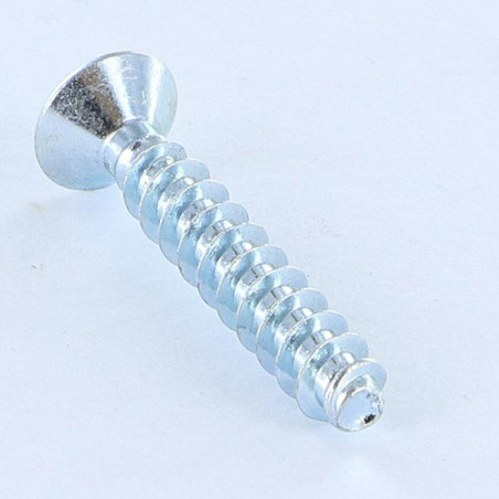 1 x Screw Plastic Countersunk Head Pozi 5X30 Thread 30 degree Zinc Plated