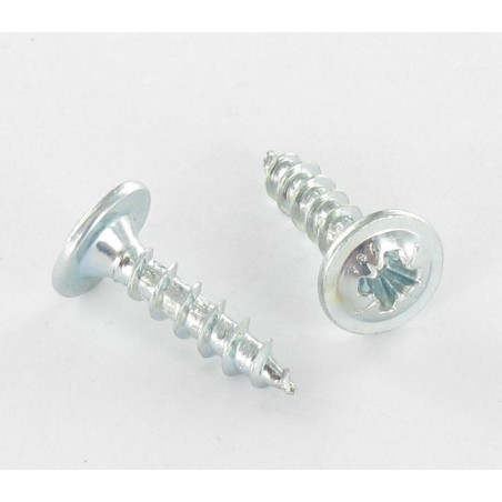 1 x Chipboard Screw Mushroom Pozi 4X40 Zinc Plated Ral3005/Wine Red Red