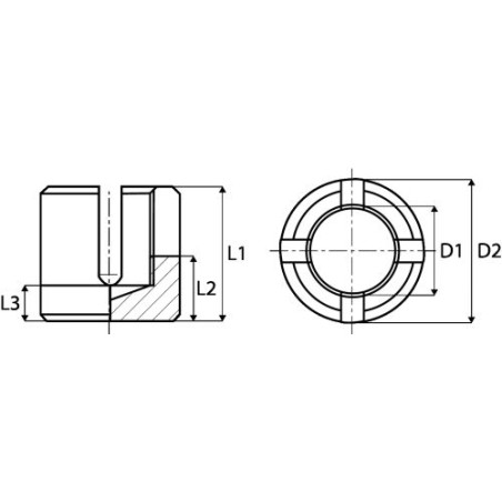 1 x Wire Rope Clip CROSS Linch Pin Wire Rope Diameter 3 Stainless Steel A4