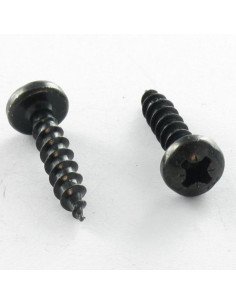Chipboard Screw Round Head Pozi 5X20 Black Zinc Plated