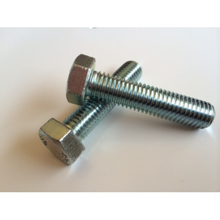 1 x Machine Screw Hexagonal Head 7/8X 2 3/4" Unc Or Bsw British Standard Whitworth Grade 5 Zinc Plated