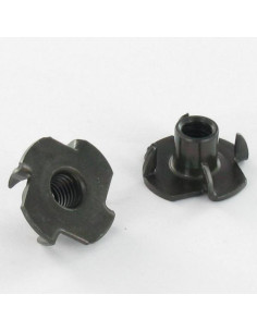 T-Nut M6 Black Zinc Plated
