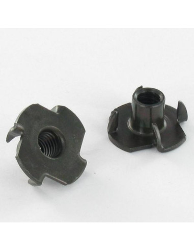 1 x T-Nut M6 Black Zinc Plated