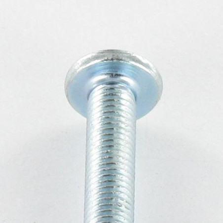 1 x Machine Screw Head Pan Head Large Pozi N°3 / Slotted M6X30 Zinc Plated