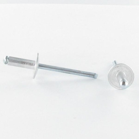 1 x Blind rivets Aluminium Stahlgewinde 4.8X16 Thickness Of Panel 9 For 11 Large Head ALX